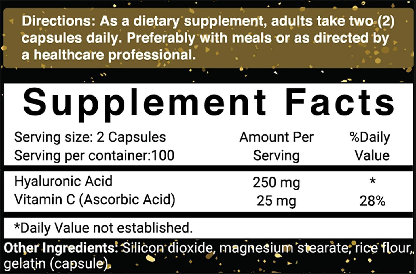 NatureBell Hyaluronic Acid 250mg + Vitamin C 25mg 200 Caps - FREE EXPRESS POST