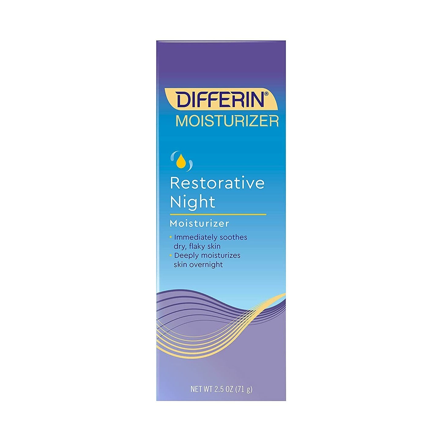 Differin Restorative Night Moisturizer PM Face Cream for Dry Flaky Skin 71g NEW