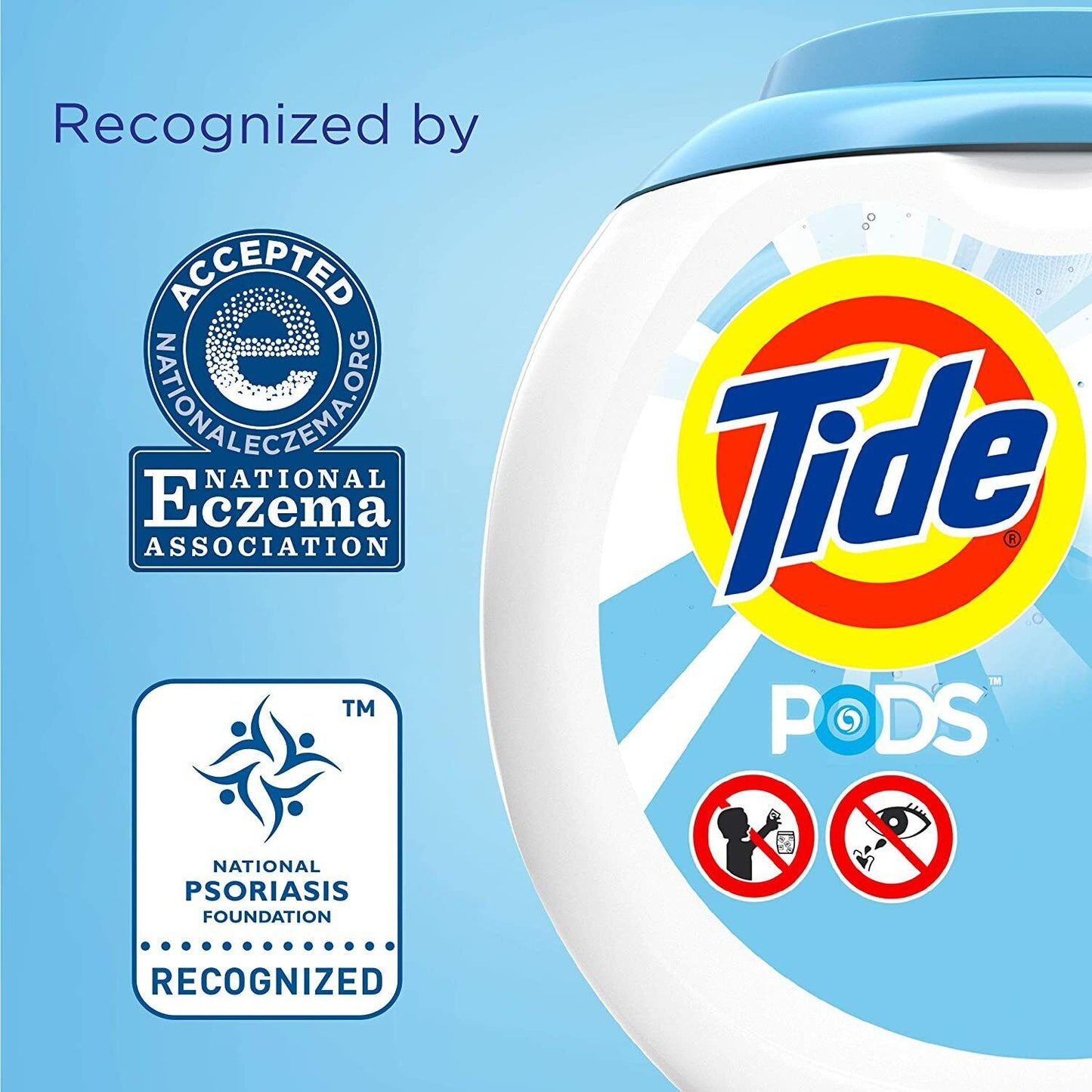 Tide PODS Laundry Detergent Liquid 81 Pacs Capsules Free & Gentle - Scent Free