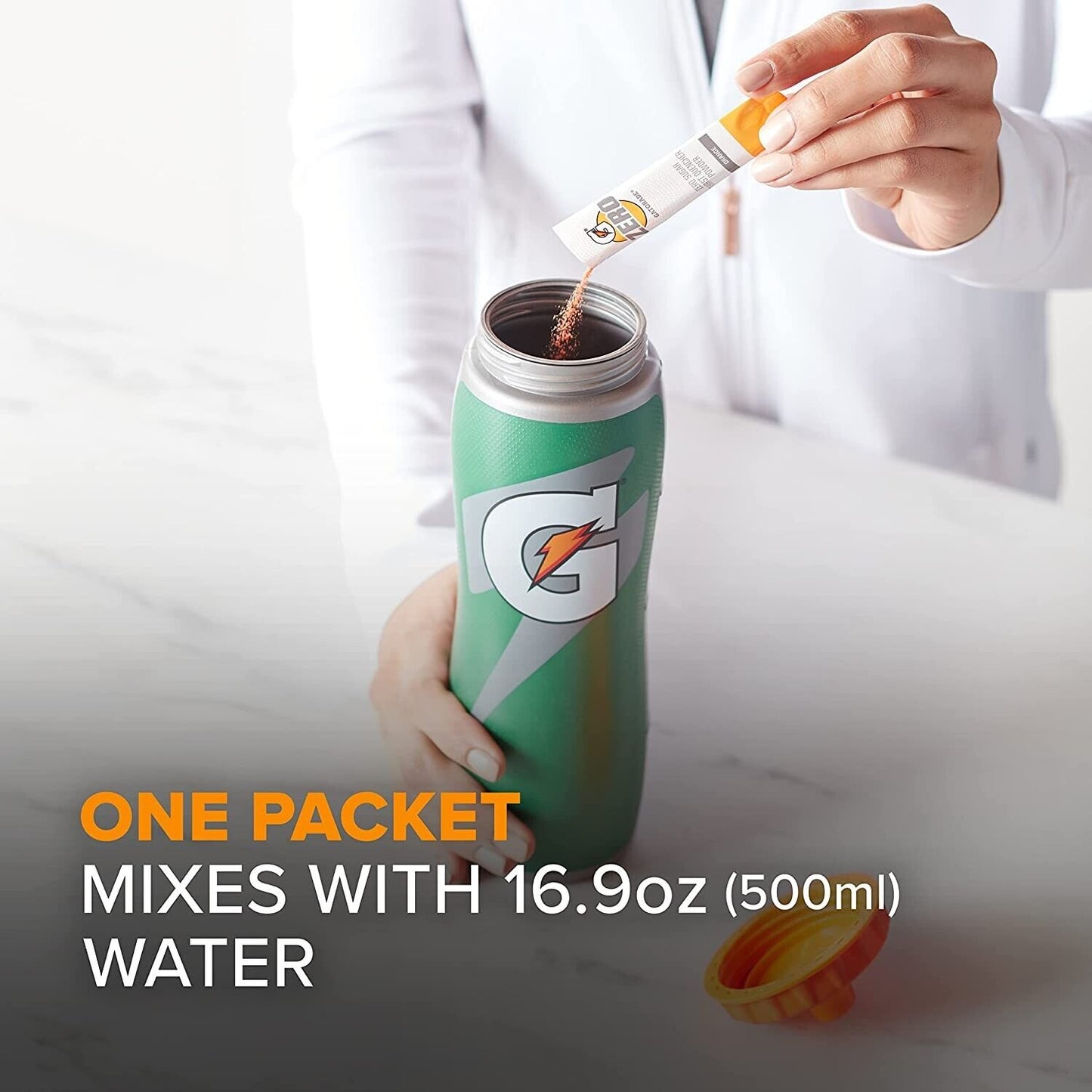 Gatorade Zero Sports Drink Powder- Sugar Free- Cherry,Glacier Freeze,Orange-30pk