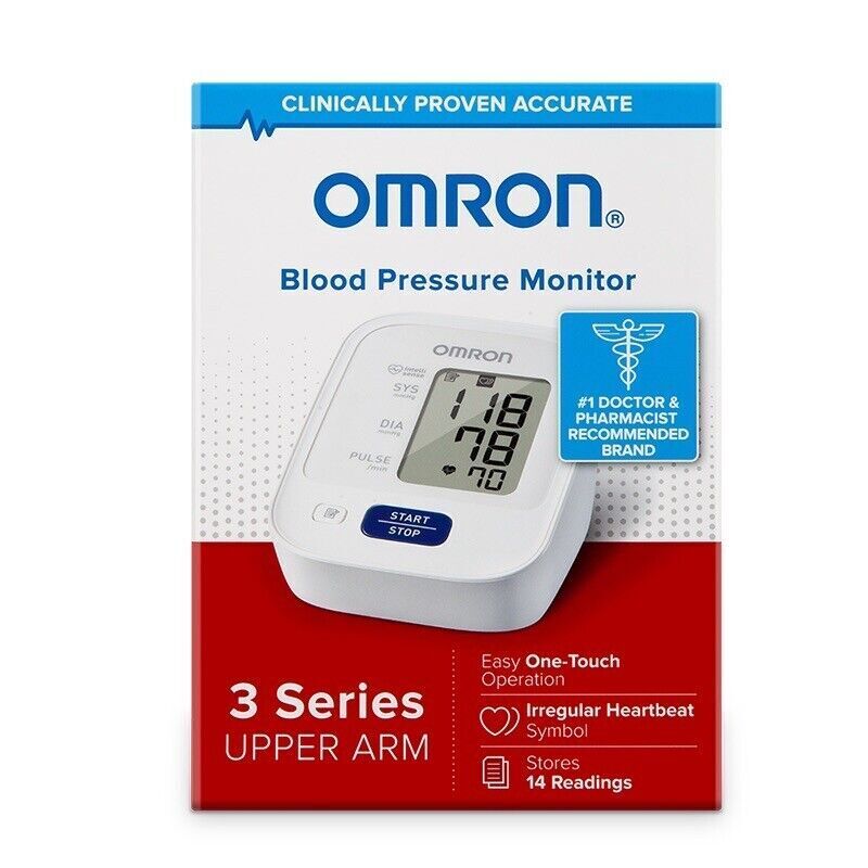 OMRON 3 SERIES BP7100 UPPER ARM BLOOD PRESSURE MONITOR STANDARD CUFF BRAND NEW