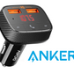 ANKER ROAV FM TRANSMITTER SMARTCHARGE BLUETOOTH CAR KIT F0 HANDS FREE R5113112