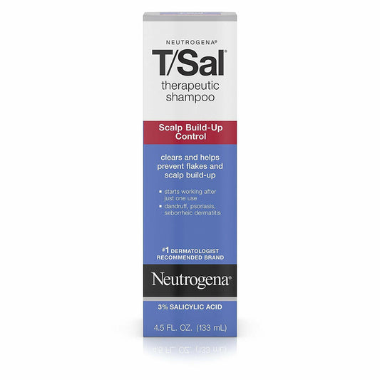 Neutrogena T/Sal Tsal Therapeutic Shampoo 3% Salicylic Acid 4.5oz 133mL NEW