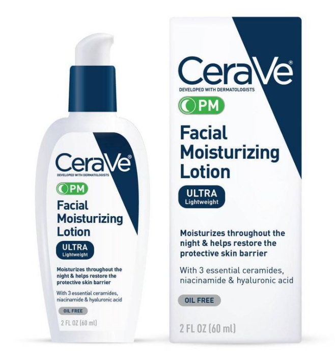 CeraVe PM Facial Moisturizing Lotion Ultra Light OIL FREE 60mL FREE EXPRESS POST