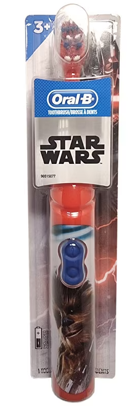 Oral-B Kids - Battery Power Toothbrush - Soft 3+ Years - Star Wars Chewbacca
