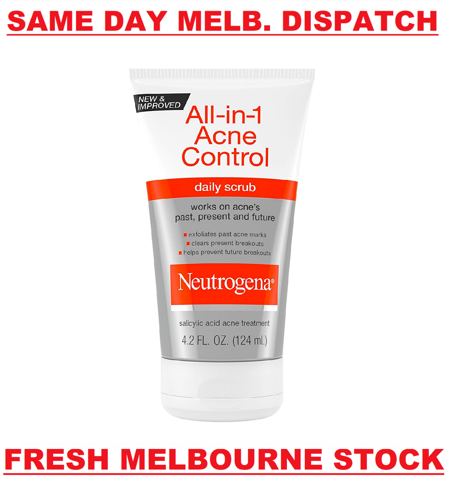 Neutrogena All-in-1 Acne Control Daily Facial Cleanser 2% Salicylic Acid 124mL