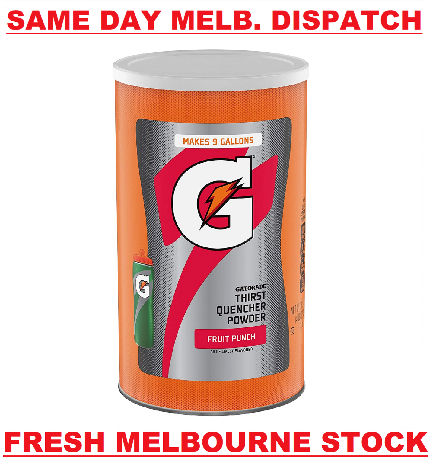 Gatorade Electrolyte Sports Powder Fruit Punch 95 Serves - 2.17kg (makes 34L)