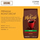 McCafe DECAF Premium Roast Medium Ground Coffee - 100% Arabica Beans Kosher 340g