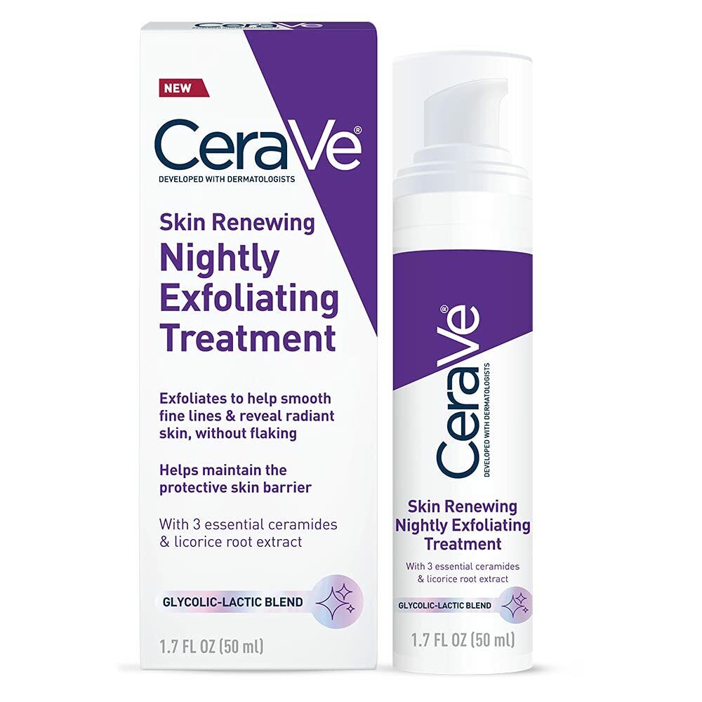 CeraVe Skin Renewing Anti-Aging Nightly Exfoliating Treatment Glycolic Acid 50mL