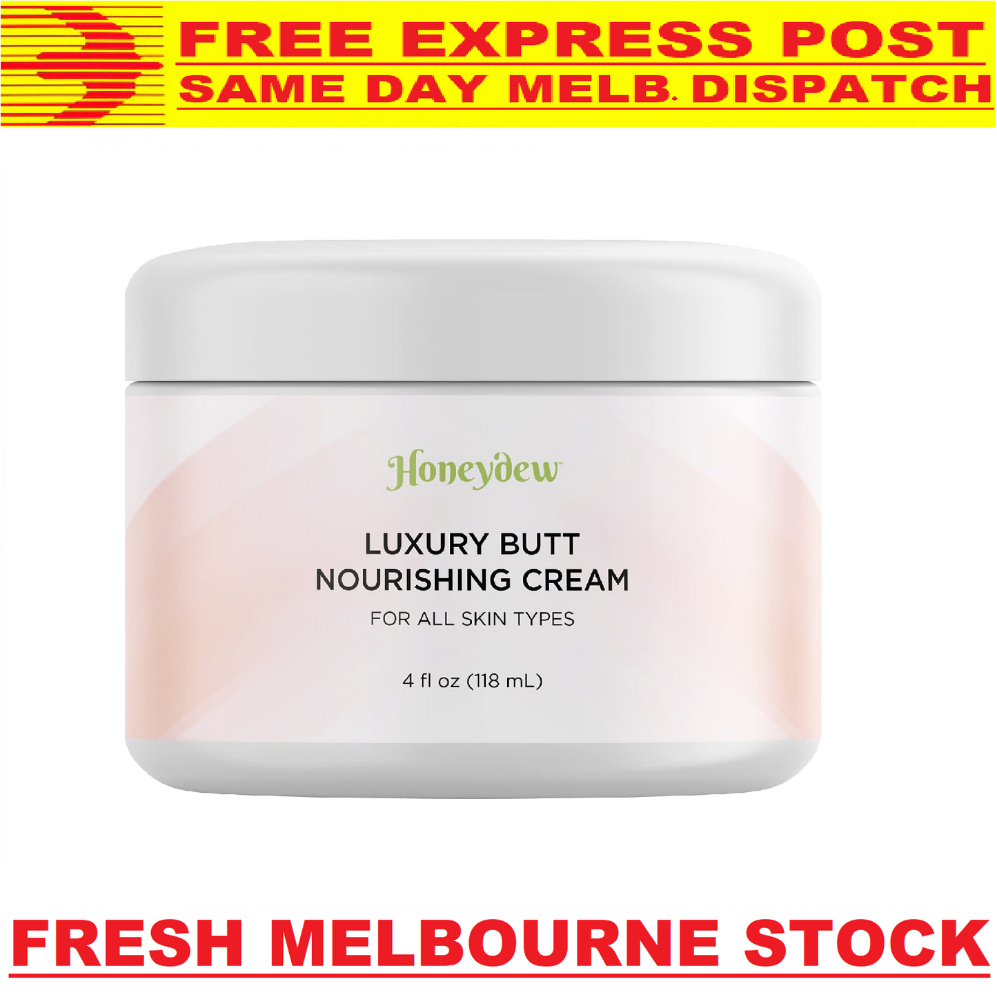 LUXURY BUTT NOURISHING CREAM Cellulite Booty Enhancement 118mL FREE EXPRESS POST