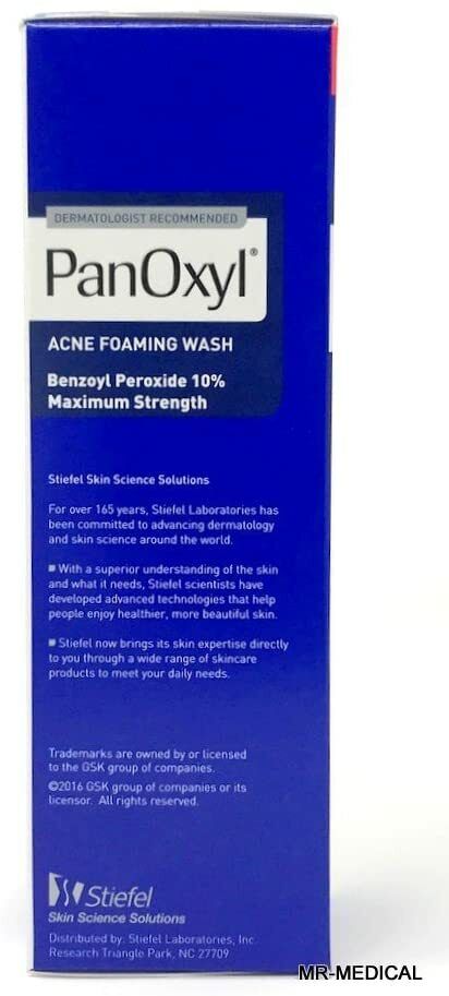 PanOxyl Benzoyl Peroxide 10% Foaming Acne Wash Skin Care - 156g - BRAND NEW