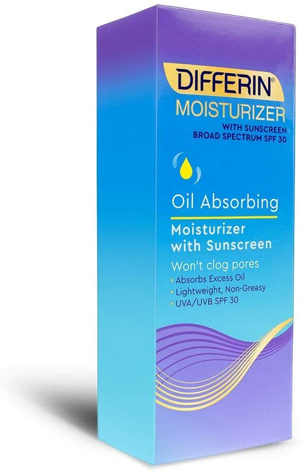 Differin Oil Absorbing Moisturizer Lotion Sunscreen SPF30 Skin Care 118 mL NEW