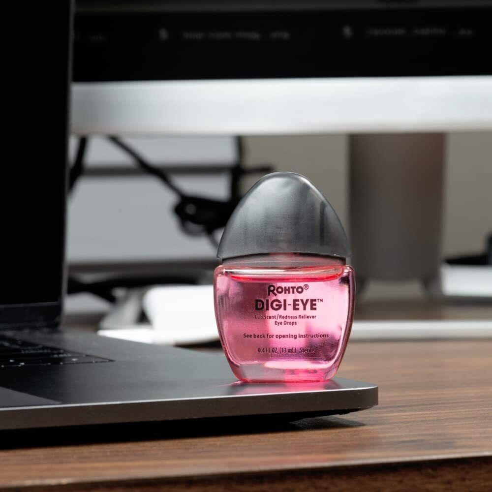 ROHTO COOLING LUBRICANT EYE DROPS - DIGI EYE REDNESS RELIEF 13mL - FREE EXPRESS