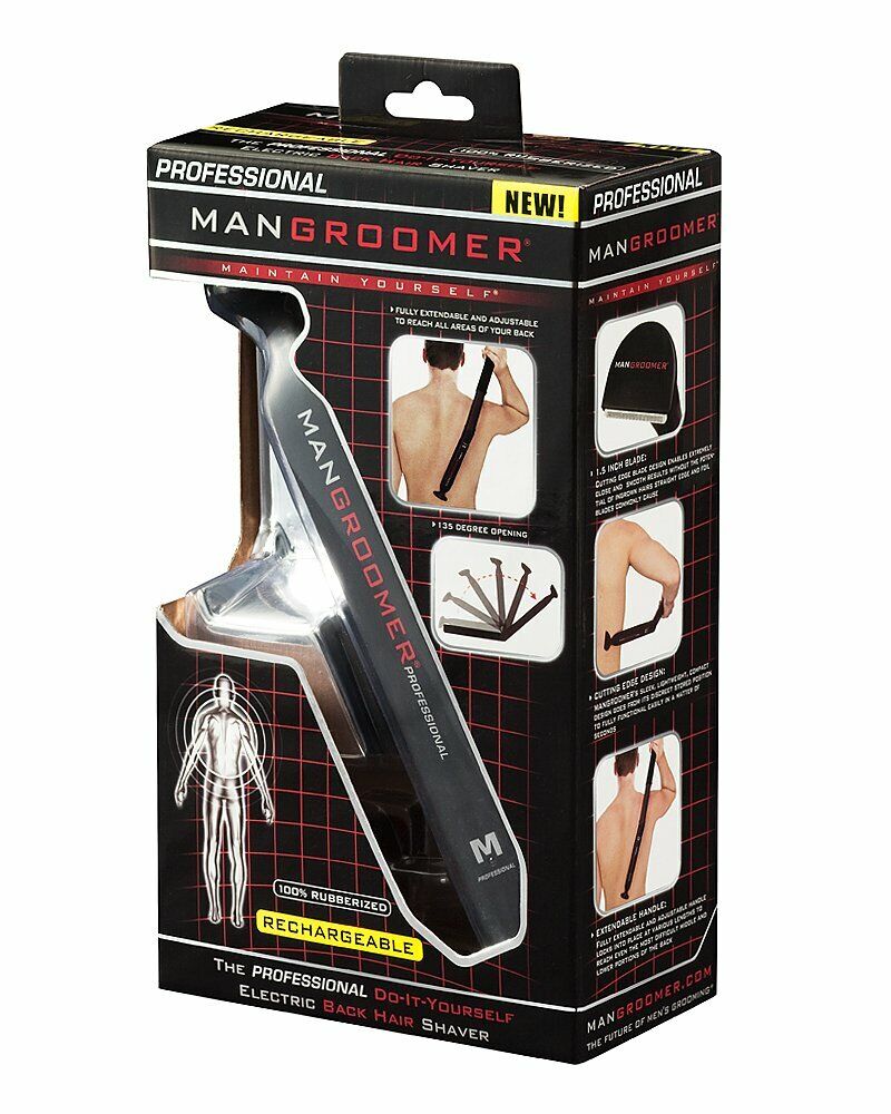 Mangroomer Professional Do-it-Yourself Electric Groom Back Hair Shaver BRAND NEW
