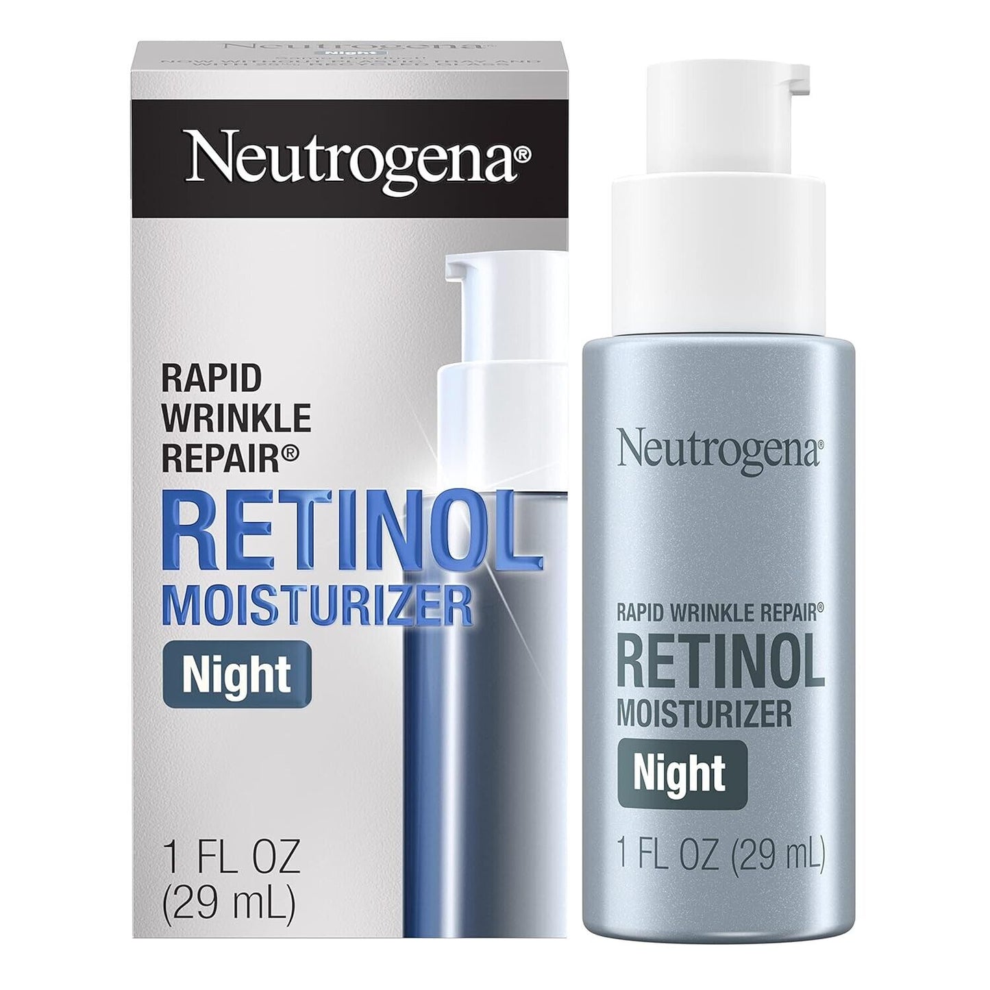 Neutrogena Rapid Wrinkle Repair - Retinol Night Moisturizer Anti Aging - 29mL