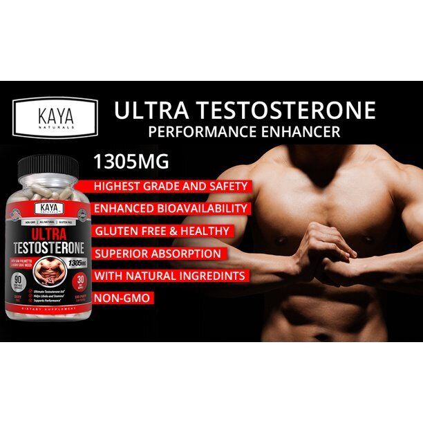 ULTRA TESTOSTERONE BOOSTER MALE SEXUAL ENHANCEMENT LIBIDO 90 Caps - FREE EXPRESS