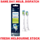 GENUINE Philips SONICARE W HX6062/65 Replacement Toothbrush Head WHITE - 2 PACK