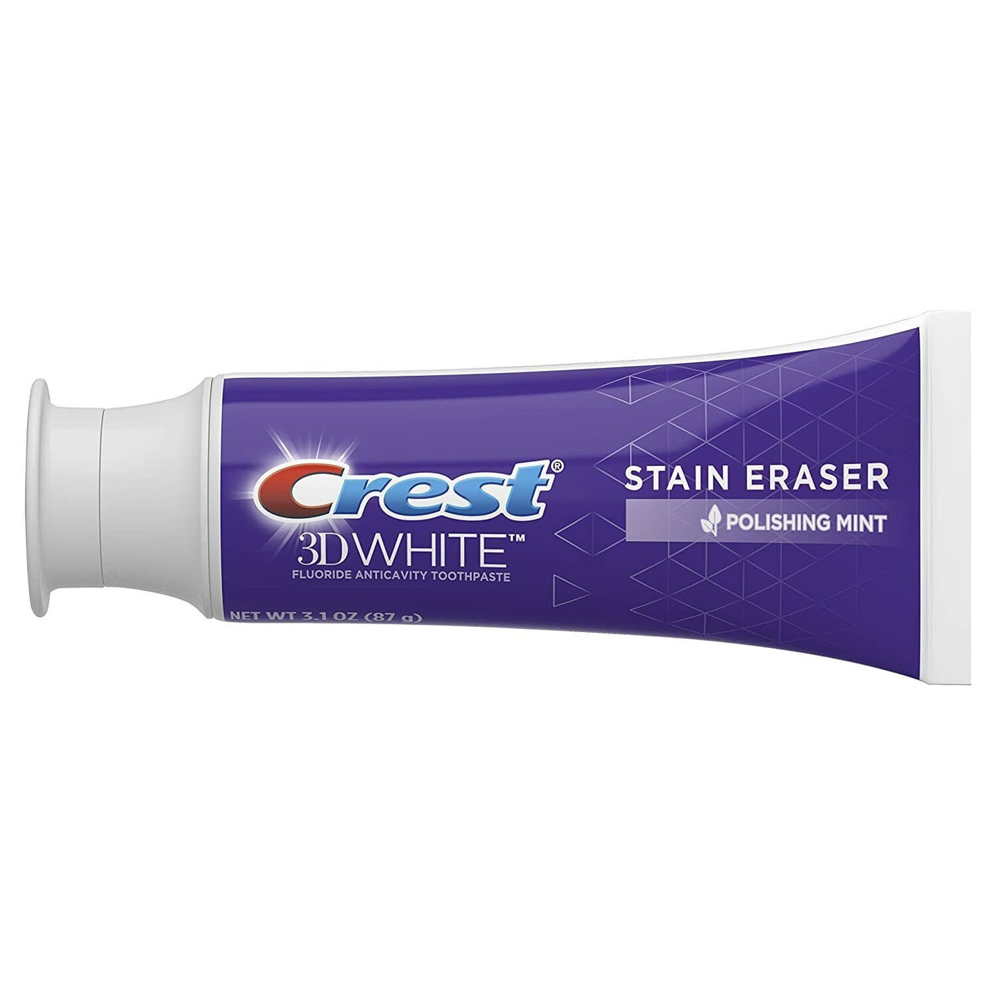 Crest 2x87g Pack 3D White Stain Eraser Teeth Whitening Toothpaste Polishing Mint