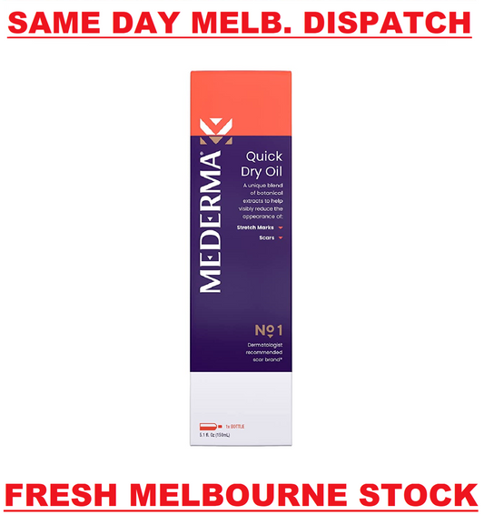 MEDERMA Skin Care Quick Dry Oil Treatment Stretch Marks + Old & New Scars 150mL