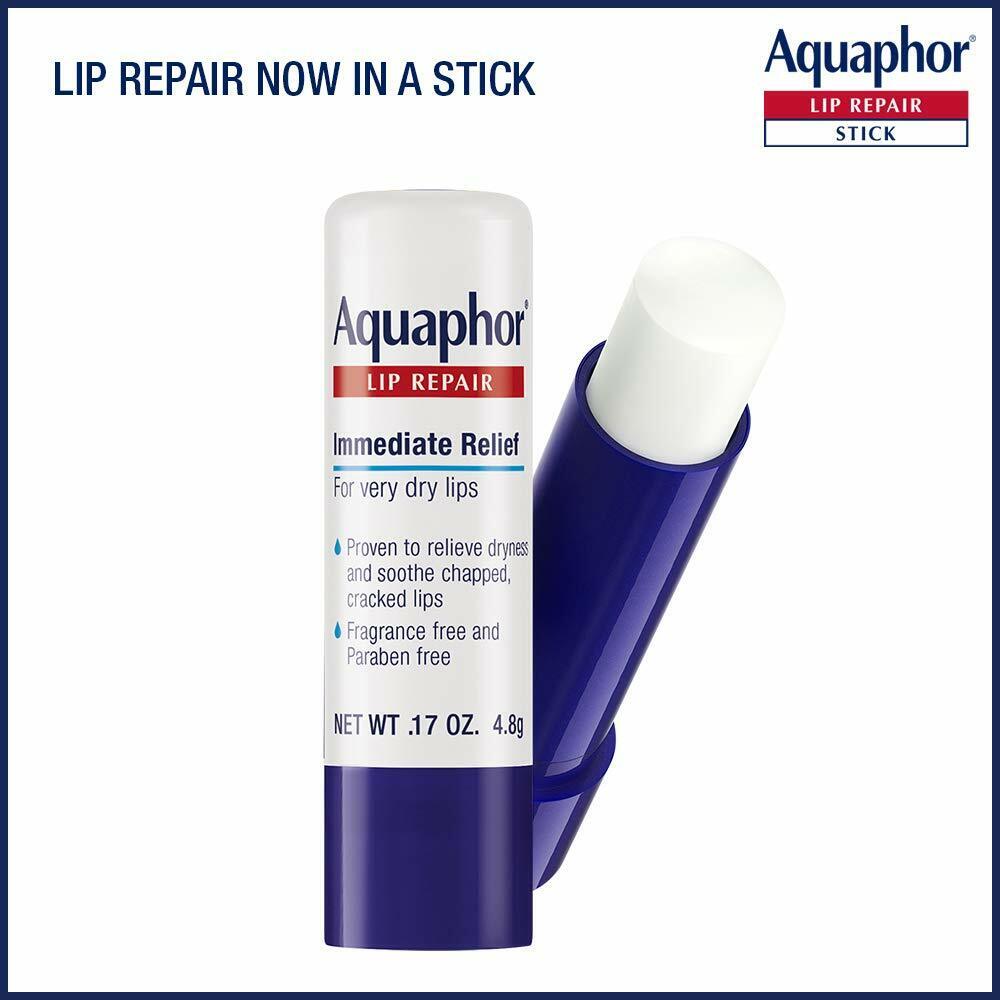 Aquaphor Lip Repair Stick - 2 Pack - Soothes Dry Chapped Lips - NEW & SEALED