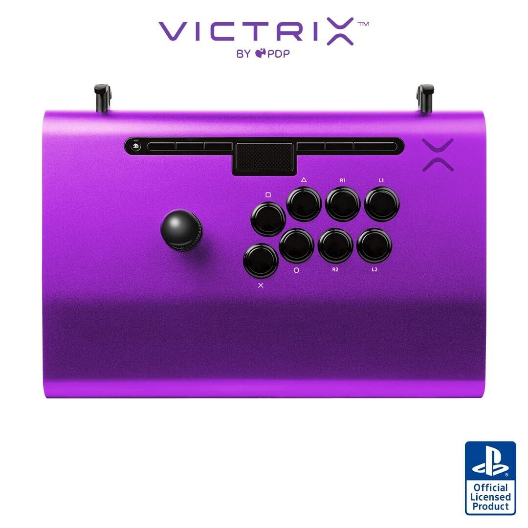 Victrix Pro FS Playstation Arcade Fight Stick Controller for PS5 PS4 PC - PURPLE