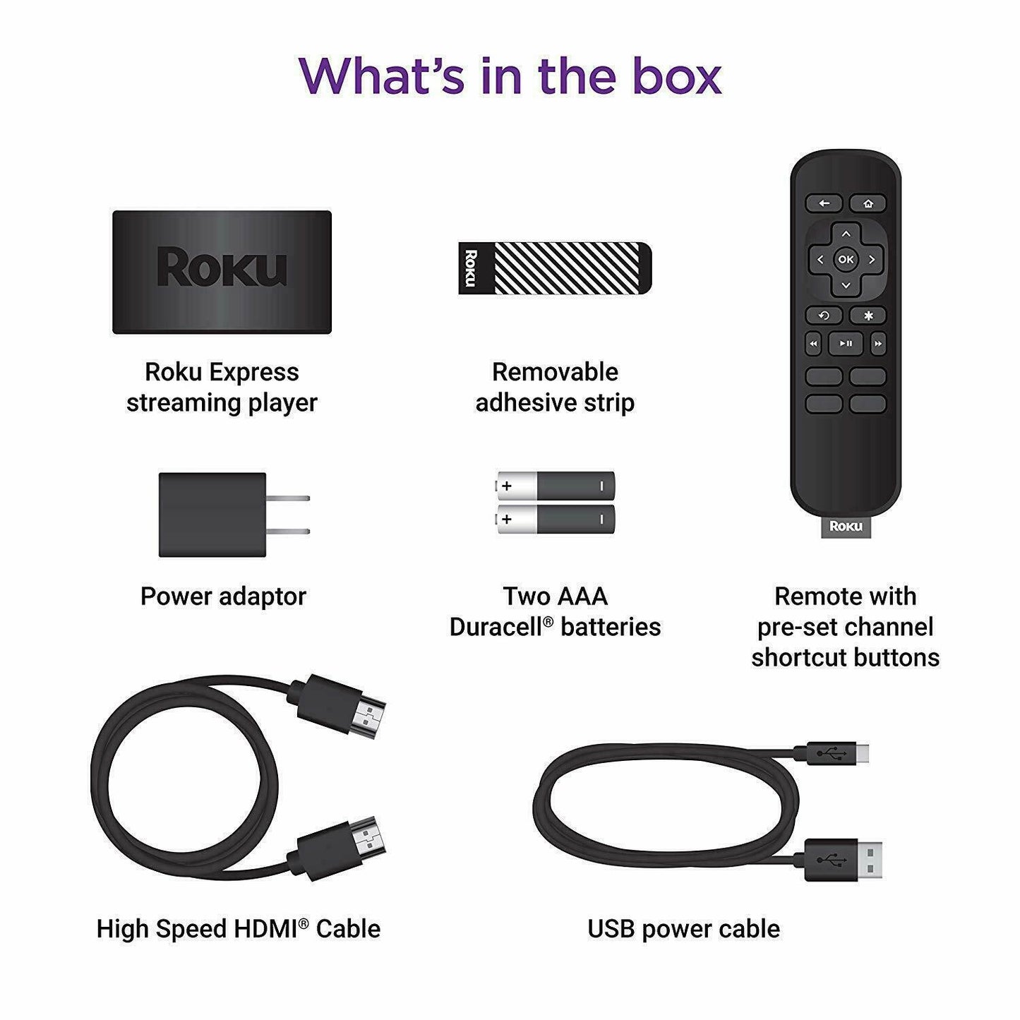 Roku Express Latest Edition 3930R HD 1080p HDMI TV Streamer Netflix Prime Video