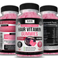 HAIR VITAMIN GUMMIES 5000mcg Biotin HAIR GROWTH FORUMLA 60 Caps - FREE EXPRESS