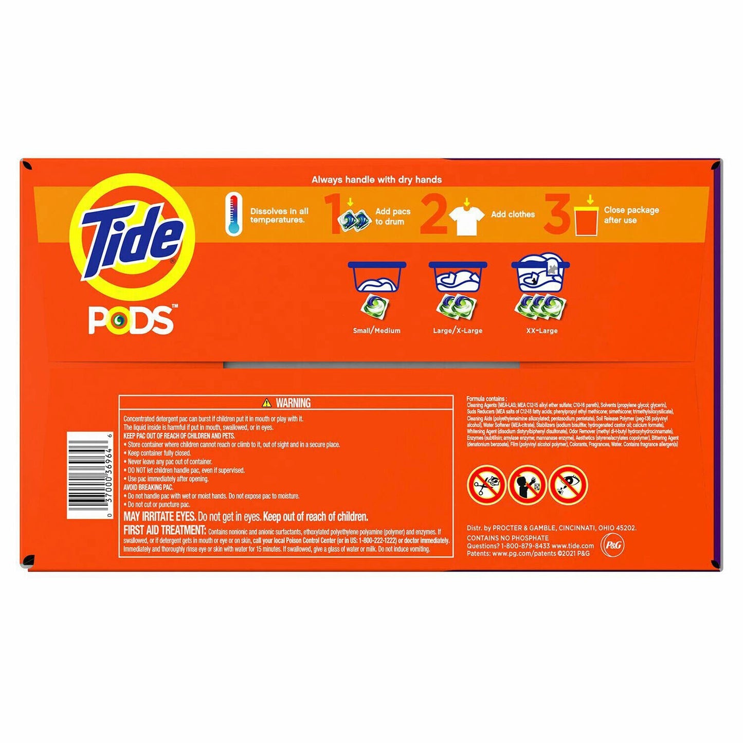 Tide PODS Laundry Detergent Liquid Pacs Capsules, Spring Meadow Scent (42 Count)