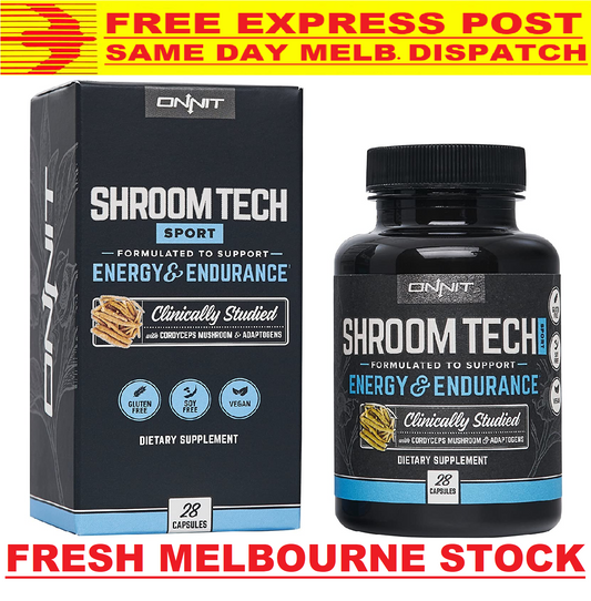 Onnit Shroom Tech Sport 28 Caps CORDYCEPS Joe Rogan JRE Alpha Brain Ashwagandha!