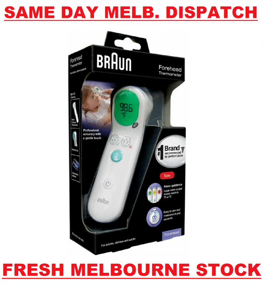 BRAUN Forehead Thermometer BFH175 Professional Accuracy Infants Children Adults