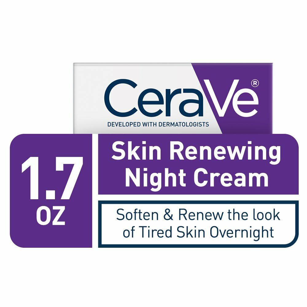 CeraVe - Skin Renewing Night Cream Skin Care (Dermatologist Recommended) 48g NEW