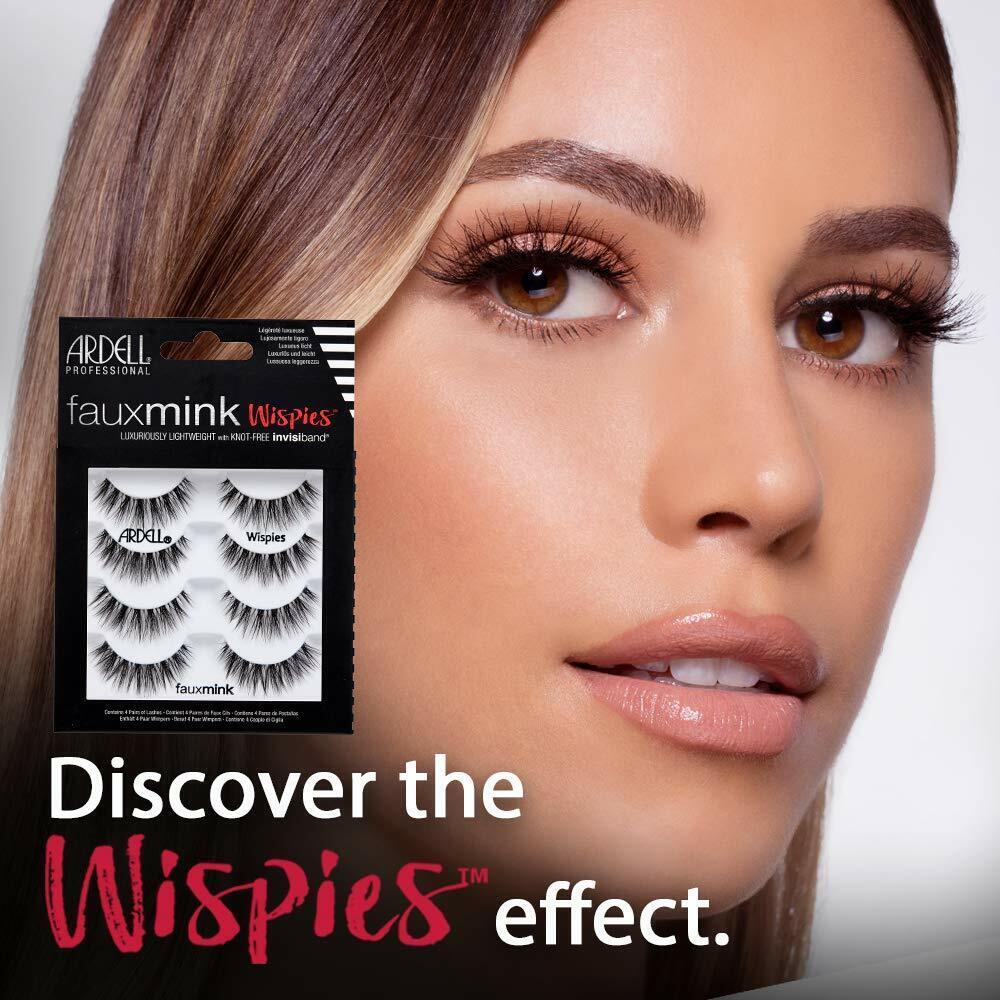 ARDELL Professional Faux Mink Wispies False Fake Eyelashes Extensions 4 PAIRS