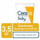 CeraVe Baby Hydrating Mineral Sunscreen SPF45 Lightweight Lotion 99 mL BRAND NEW