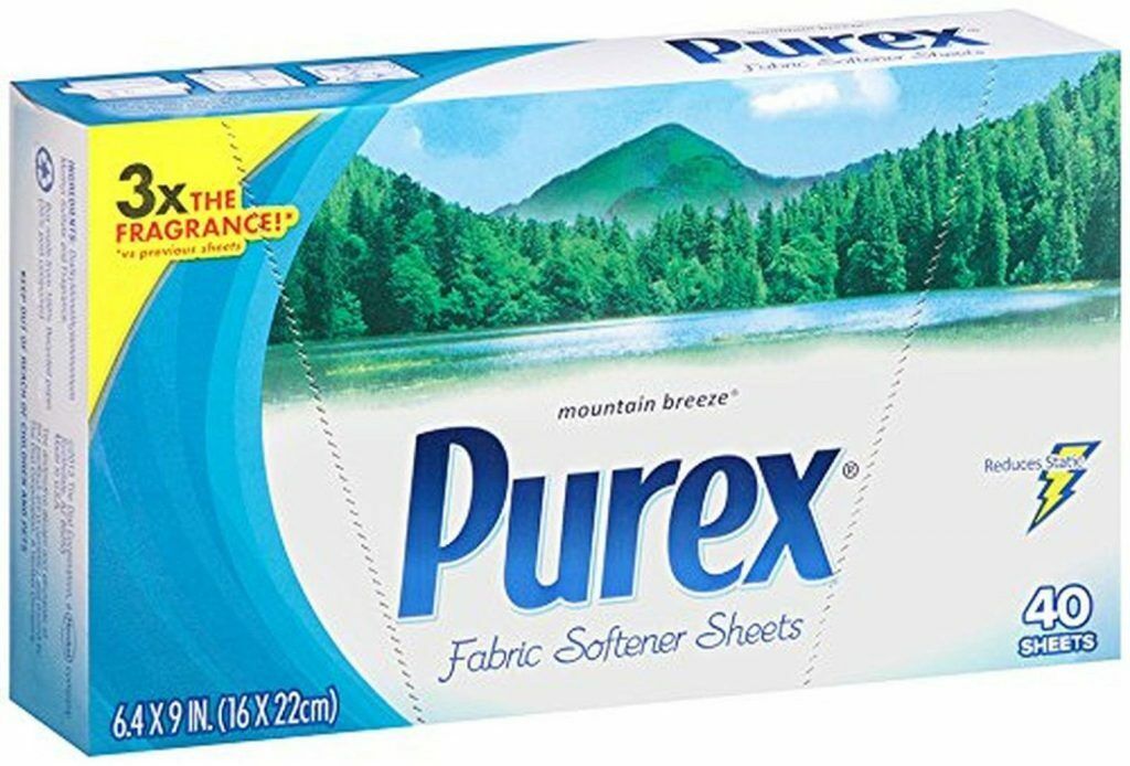 Purex Fabric Softener Tumble Dryer Sheets, Mountain Breeze 40 Pack FRESH STOCK