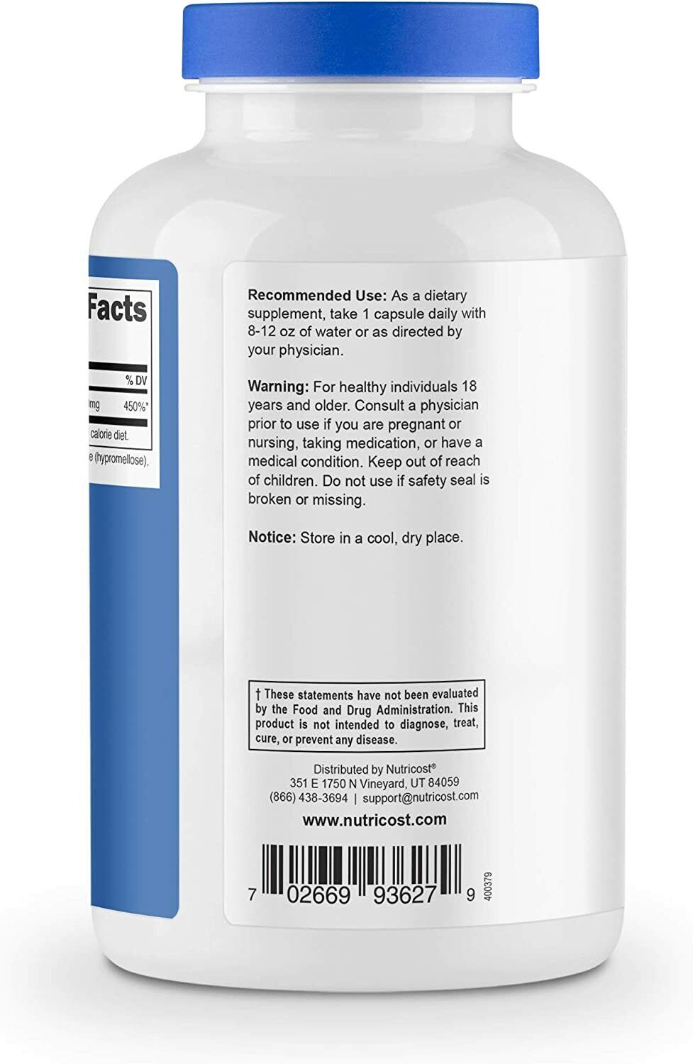 Nutricost Zinc Picolinate 50mg 240 Caps - PREMIUM Quality BEST Value MELB STOCK