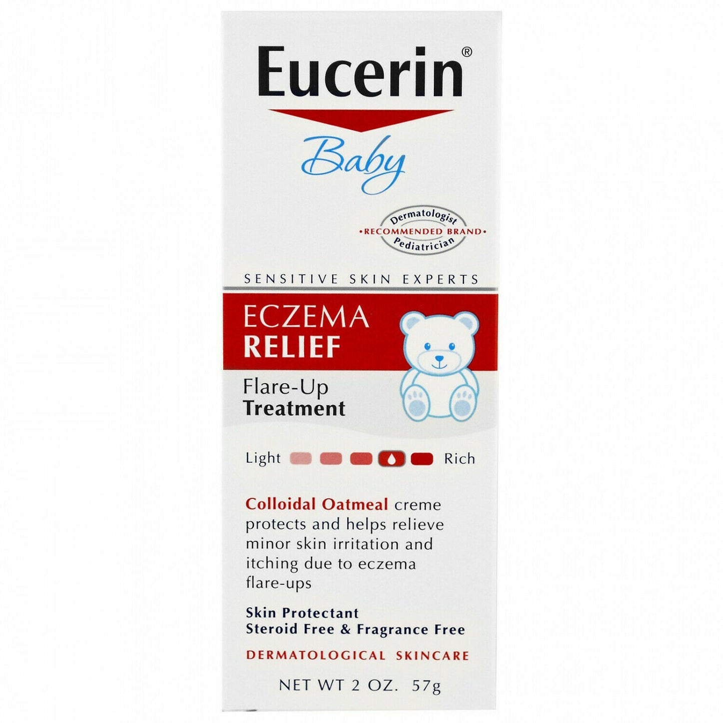 Eucerin Baby Eczema Relief Flare Up Treatment Creme Dry Itchy Skin 57g BRAND NEW