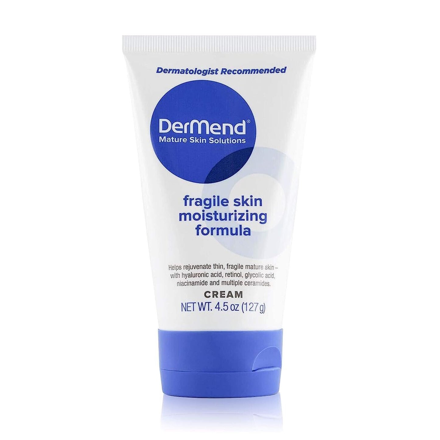 DerMend Fragile Skin Moisturising Formula, Daily Anti-Aging Wrinkle Cream - 127g