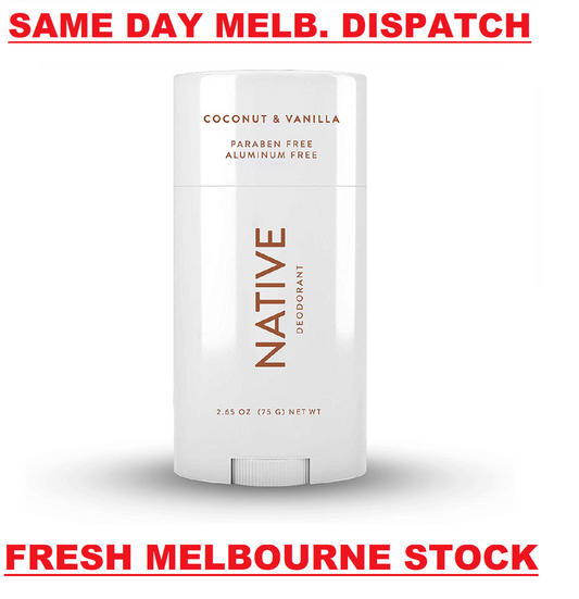 Native Deodorant Men & Women Natural Odor Protection Stick Coconut & Vanilla 75g