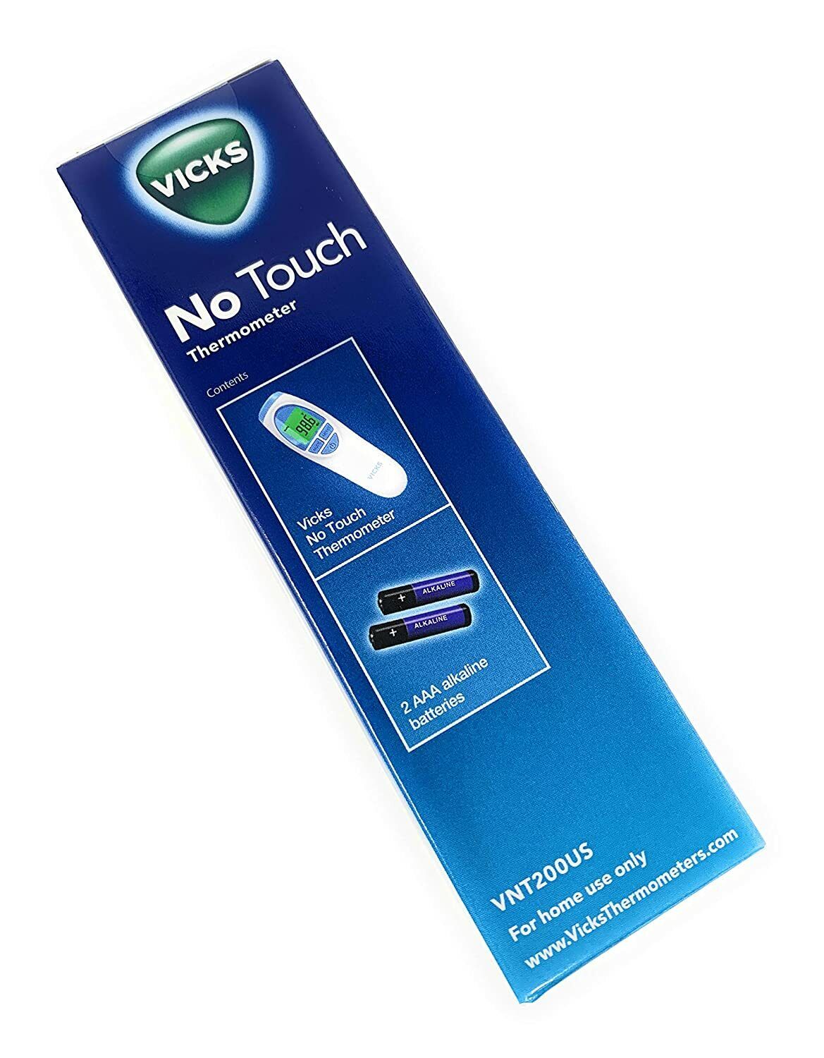 Vicks No-Touch 2 Second Readings Forehead Food & Bath 3 in 1 Thermometer Celsius