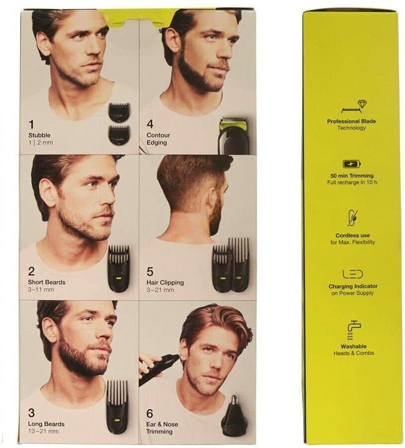 Braun 6 in 1 - All in One Trimmer 3 MGK3220 - Beard Ear Face Nose Shaver Clipper