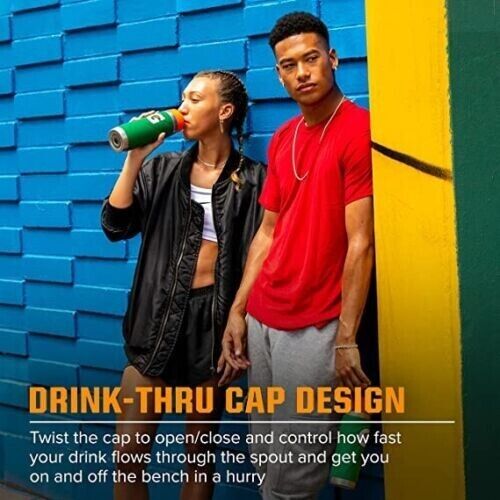 Gatorade Stainless Steel Bottle - DOUBLE WALL INSULATION BPA FREE 768mL - WHITE