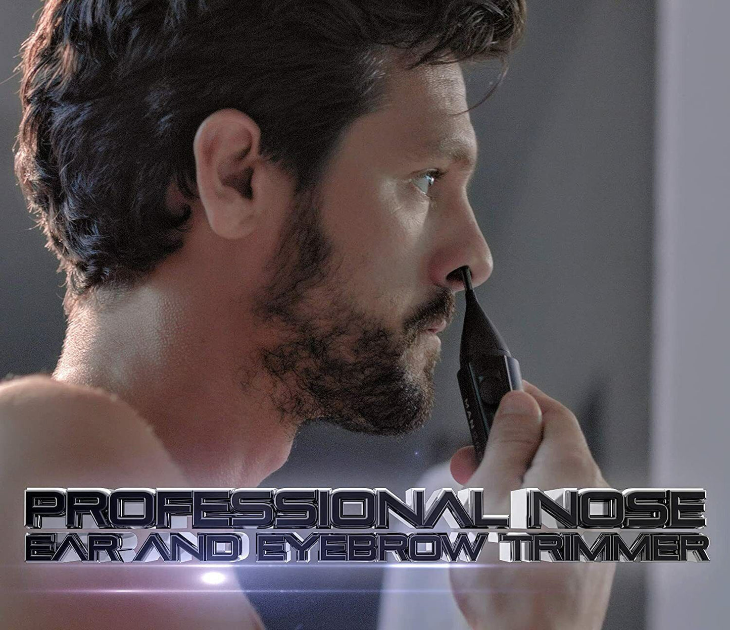 MANGROOMER Advanced Professional Plus+ Nose Trimmer Ear Hair Eyebrow with Light