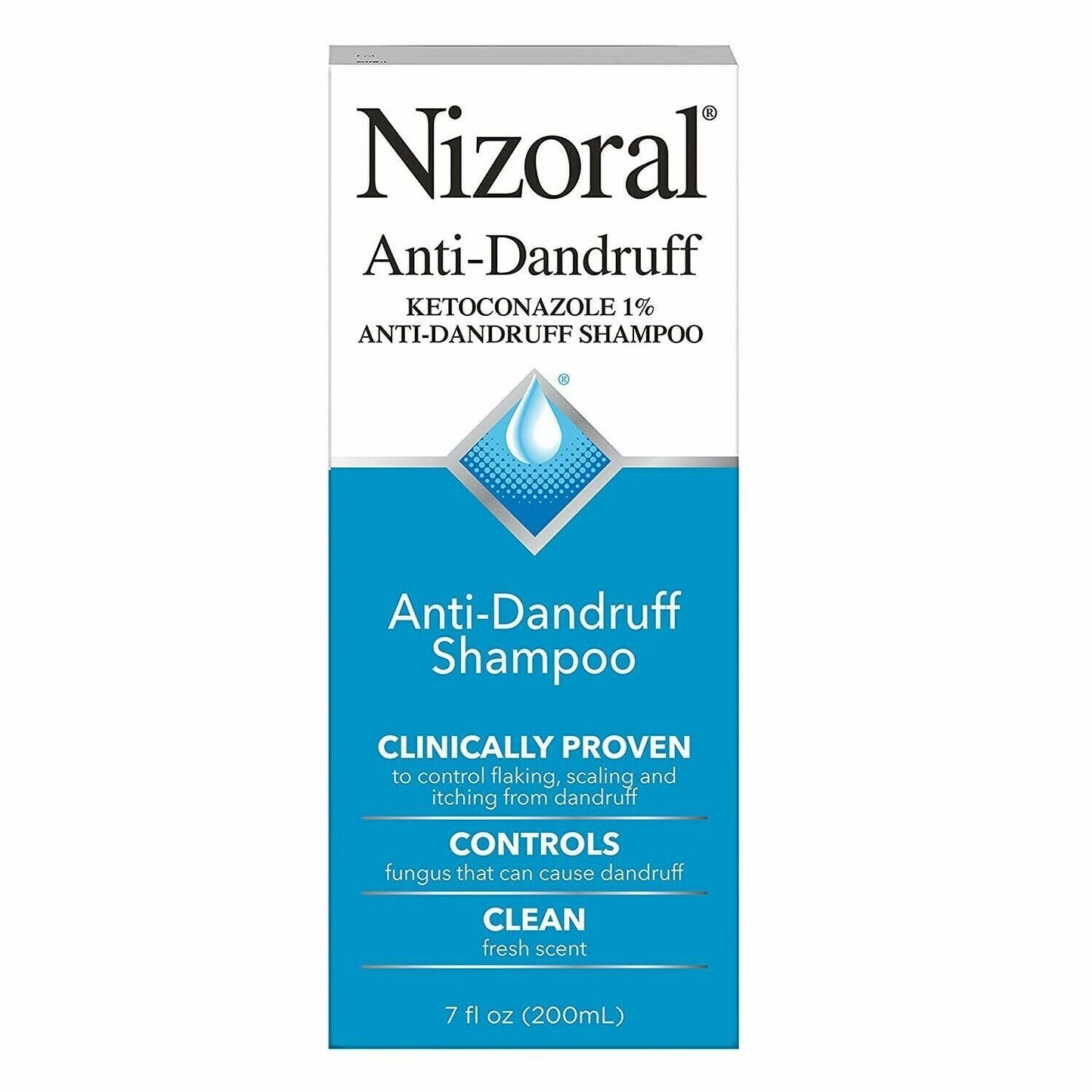 Nizoral A-D Anti-Dandruff Shampoo 1% - Seborrheic Dermatitis Treatment 200mL NEW