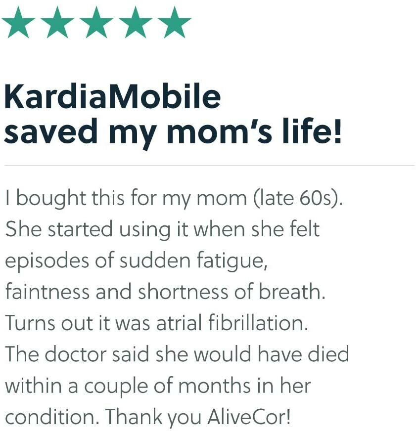 Alivecor KardiaMobile Personal Mobile EKG ECG Monitor Wireless Detects Afib NEW