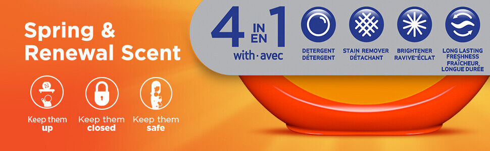 Tide PODS Laundry Detergent Liquid 73 Pacs Capsules Spring Renewal 4-in1 Febreze