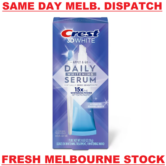 Crest 3D White Daily Teeth Whitening Serum Advanced Enamel Dental Treatment 18g