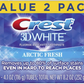 Crest 2 x 116g Pack 3D White Luxe Arctic Fresh Teeth Whitening Toothpaste NEW