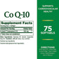 NATURE'S BOUNTY CoQ10 100mg Support Heart Health & Blood Pressure - 75 Soft Gels