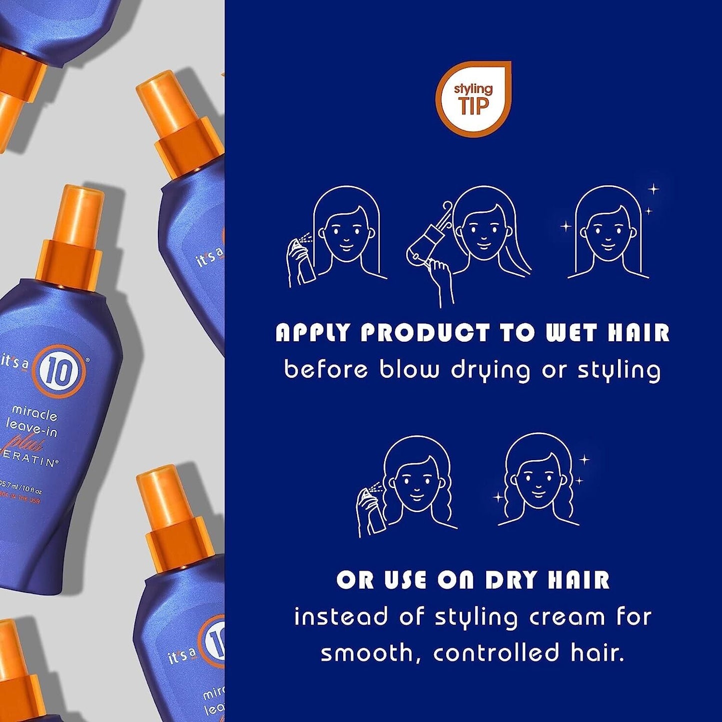 It's a 10 Haircare Miracle Leave-In PLUS Keratin Nourishing Hair Treatment 295mL