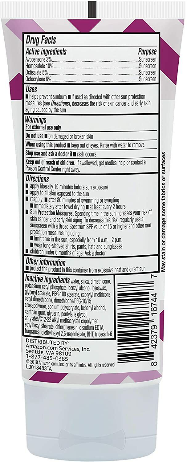 Solimo Sheer Facial Sunscreen Lotion SPF30 UV Protect PA++ Water Resistant 88mL